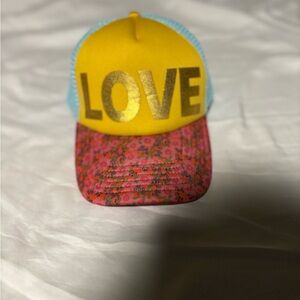NATURAL LIFE Yellow and Pink Love Women’s Hat